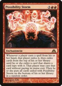 1x Possibility Storm - NM - Dragon's Maze - Italian - OOP MTG - Image 3