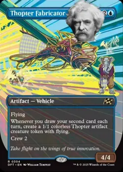 4x Thopter Fabricator - Borderless - Aetherdift - MtG - NM - Image 1