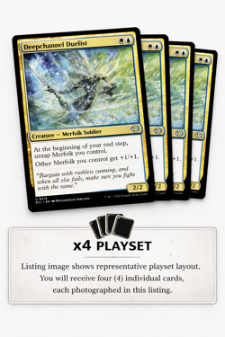 Deepchannel Duelist X4 [Lorwyn Eclipsed] Magic MTG ECL 0213 NM ⚪💧 - Image 1