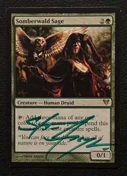 1x LP/SP Artist Signature Somberwald Sage - Avacyn Restored-Steve Argyle Signed - Image 1