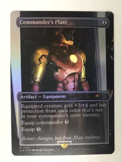 Commander's Plate (1733) (Rainbow Foil) Secret Lair Drop Foil - Image 1