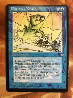 MTG Illusions of Grandeur Ice Age Lightly Played Condition Blue Vintage!!! - Image 1