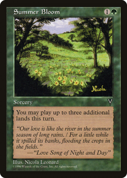 Summer Bloom (MP) Visions VIS Magic MTG - Image 1