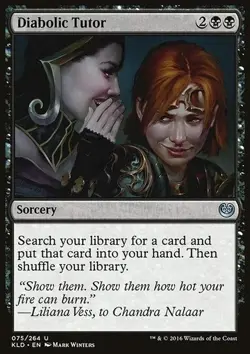 MTG Magic the Gathering Diabolic Tutor (75/291) Kaladesh - Image 1