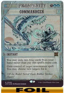Commandeer ** FOIL SHOWCASE ** OTJ: Breaking News OTP - NM MTG - Image 1