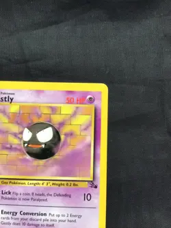 Pokemon Cards: Fossil 1st Edition Uncommon: Gastly 33/62 - Image 3