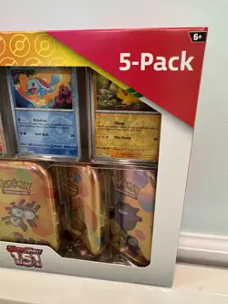 Pokemon TCG Scarlet & Violet 151 5-Pack of Mini Tins and 4 Promos Costco Bundle - Image 5