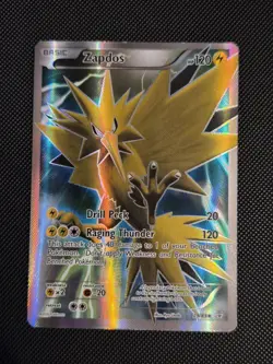 Zapdos 29/83 XY Generations Pokemon TCG Full Art Ultra Rare Holo 2016 LP - Image 2