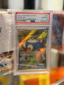 2023 POKEMON SVP EN-SV BLACK STAR PROMO 151 ELITE TRAINER BOX SNORLAX PSA 10 - Image 1