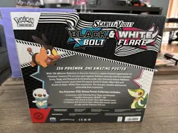 Pokemon Black Bolt And White Flare Unova Poster Collection Box! 4 Booster Packs - Image 2