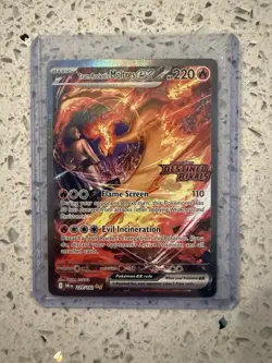Pokemon TCG Team Rockets Moltres EX Destined Rivals Card 229/182 SIR Stamped - Image 1