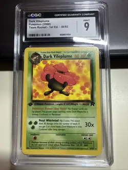 Dark Vileplume Pokemon 2000 1st First Edition Team Rocket 30/82 - Image 1