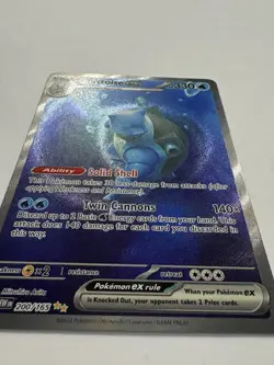 Pokemon Scarlet & Violet 151 TCG Blastoise EX 200/165 Sir Special Illustration - Image 2