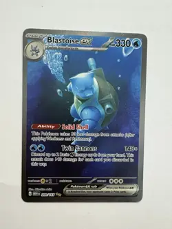 Pokemon Scarlet & Violet 151 TCG Blastoise EX 200/165 Sir Special Illustration - Image 4