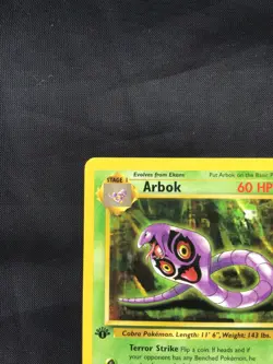 Pokemon Cards: Fossil 1st Edition Uncommon: Arbok 31/62 - Image 2
