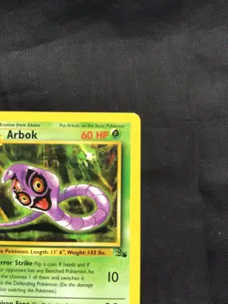 Pokemon Cards: Fossil 1st Edition Uncommon: Arbok 31/62 - Image 3