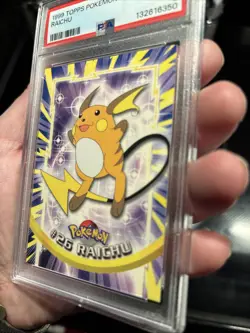 1999 TOPPS POKEMON TV #26 RAICHU PSA 9 - Image 3