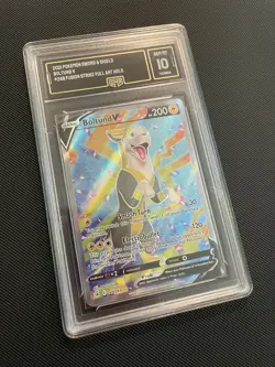 2021 Pokemon - Boltund V #249/264 Fusion Strike Full Art Holo - GMA 10 Gem Mint - Image 2