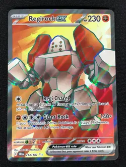 Pokemon Regirock Ex 214/182 Ultra Rare Holo (NM) - Image 1
