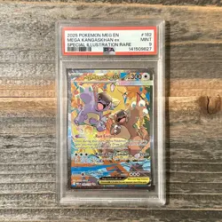 2025 POKEMON M EVOLUTION SPECIAL ILLUSTRATION RARE MEGA KANGASKHAN EX #182 PSA 9 - Image 1
