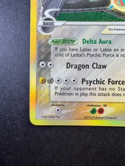 2005 POKEMON EX DELTA SPECIES LATIOS-HOLO 9/113 TCG - Image 4