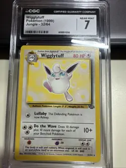 Wigglytuff Pokemon 1999 Jungle Base Set 32/64 Rare Vintage Original - Image 1