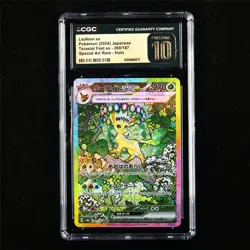 CGC 10 PRISTINE 2024 Pokemon JPN Leafeon ex 200/187 SAR - Image 1