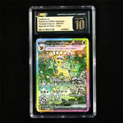 CGC 10 PRISTINE 2024 Pokemon JPN Leafeon ex 200/187 SAR - Image 2