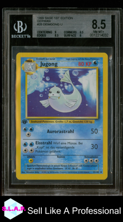 DEWGONG U 1999 POKEMON BASE 1ST EDITION GERMAN 25 BGS 8.5 - Image 1
