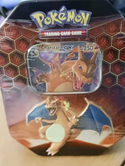 Pokemon TCG Sword & Shield Hidden Fates (Factory Sealed) Charizard Collector Tin - Image 1