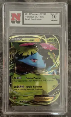 Venusaur EX Black Star Promo XY28 NSA 10 Graded Pokemon - Image 1