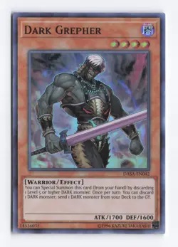 dark grepher DASA-EN042 super rare yugioh konami unlimeted - Image 1