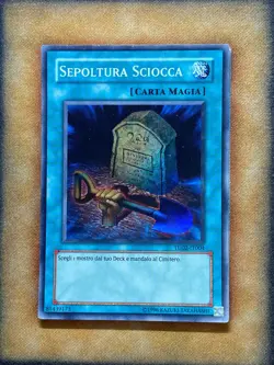 Yugioh Foolish Burial TU02-EN004 TU02-IT004 Super Rare ITALIAN LP - Image 1