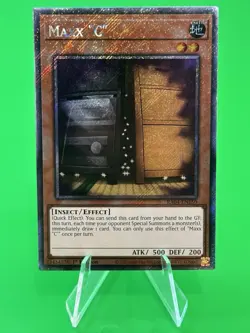 Yu-Gi-Oh Quarter Century Stampede MAXX "C" Platinum Secret Rare RA04-EN150 NM!!! - Image 1