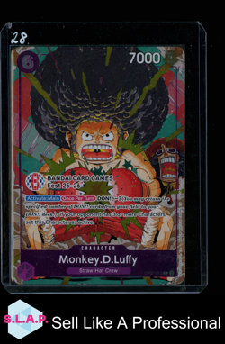 MONKEY.D.LUFFY BANDAI OP07-073 ONE PIECE CARD GAME BASE STRAW HAT CREW ENGLISH - Image 1