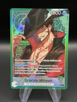 ONE PIECE The Azure Sea's Seven DRACULE MIHAWK LEADER ALT ART OP14-020 ENGLISH - Image 1