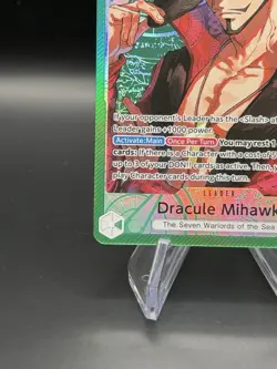 ONE PIECE The Azure Sea's Seven DRACULE MIHAWK LEADER ALT ART OP14-020 ENGLISH - Image 3