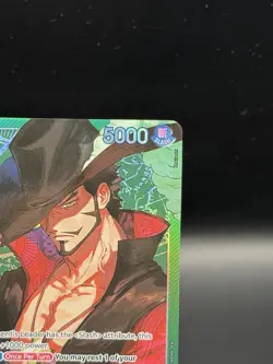 ONE PIECE The Azure Sea's Seven DRACULE MIHAWK LEADER ALT ART OP14-020 ENGLISH - Image 4