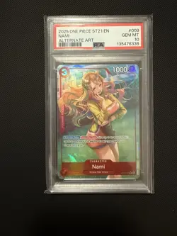 One Piece ST21-009 Nami Parallel Starter Deck Ex Gear 5 - PSA 10 - Image 1
