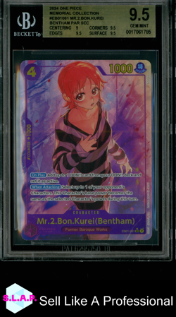 MR.2.BON.KUREI(BENTHAM) PAR SEC 2024 ONE PIECE MEMORIAL COLL EB01061 BGS 9.5 - Image 1