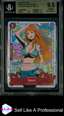 NAMI ALT ART TR 2024 ONE PIECE WINGS OF THE CAPTAIN ST01007 BGS 9.5 - Image 1