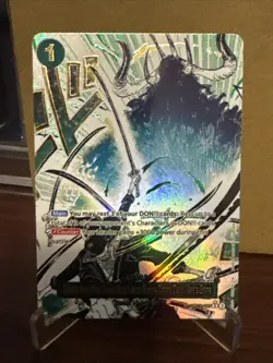 Demon Aura Nine Sword Style Asura Blades Drawn Dead Man's Game [Alt Art]OP12-037 - Image 1
