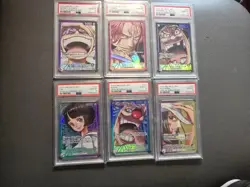 Full Set Of 6 OP09 Alt Art Leader JPN One Piece Sequential PSA 10 - Image 1