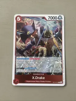 2026 One Piece X. Drake The Azure Sea’s Seven Foil OP14-016 - Image 1