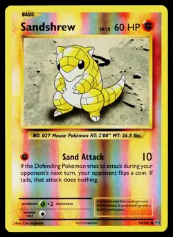 Sandshrew #54/108 XY - Evolutions Reverse Holo Near Mint or Better - Image 1