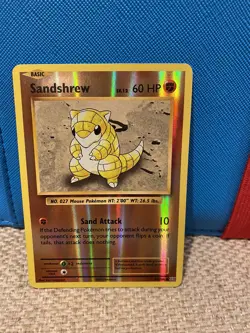Sandshrew - Reverse Holo - Pokemon Card - 54/108 - XY Evolutions Set - 2016 - Image 1