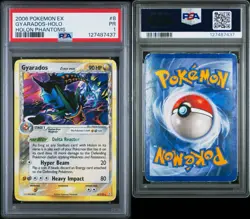 2006 POKEMON EX HOLON PHANTOMS 8 GYARADOS-REVERSE HOLO PSA 1 - Image 3