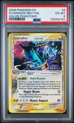 2006 GYARADOS REVERSE HOLO STAMPED EX HOLON PHANTOMS POKEMON TCG PSA 6 EX-MT #8 - Image 1