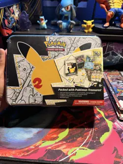 Pokemon Celebrations 25th Anniversary Collectors Chest Lunch Box Tin Sealed - Image 1