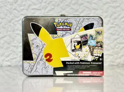POKEMON CELEBRATIONS 25TH ANNIVERSARY COLLECTORS CHEST LUNCH BOX TIN NEW SEALED - Image 1